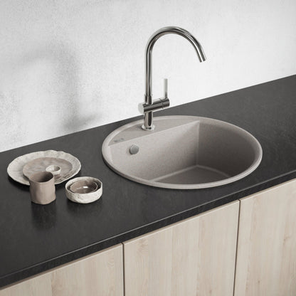 Laveo Muna Granite Sink – Beige – additional product view