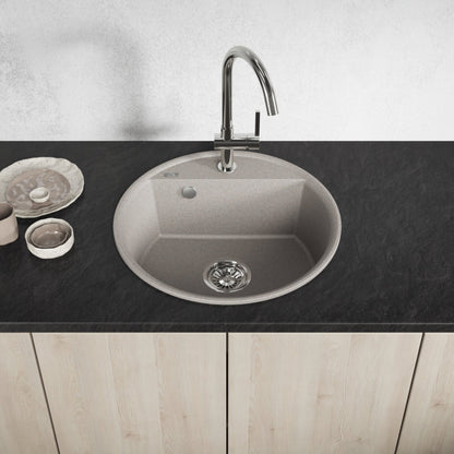 Laveo Muna Granite Sink – Beige – additional product view
