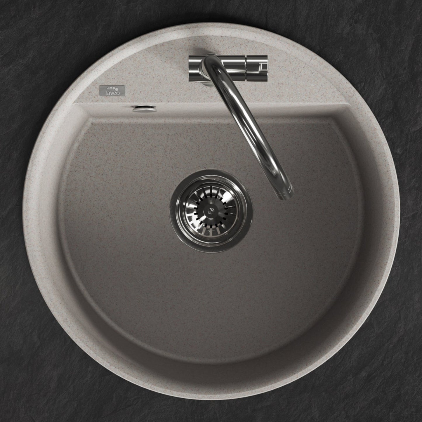 Laveo Muna Granite Sink – Beige – additional product view