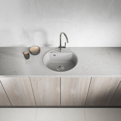 Laveo Muna Granite Sink – Grey – additional product view