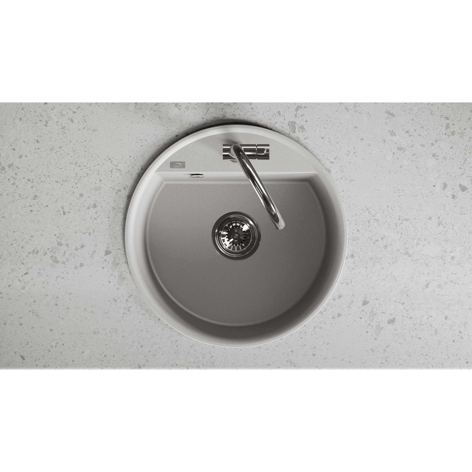 Laveo Muna Granite Sink – Grey – additional product view