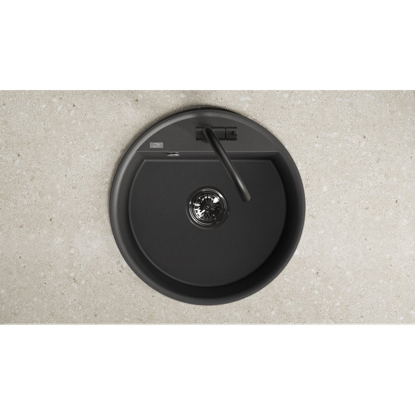 Laveo Muna Granite Sink – Black – additional product view