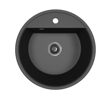 Laveo Muna Granite Sink – Black – SPU_780Y