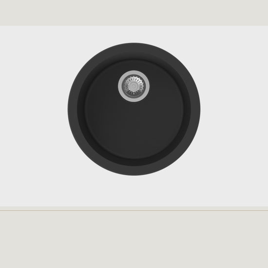 Sternhagen ROCK Nera Granite Kitchen Sink Round 460mm · whole-product video