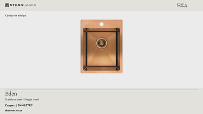 STERNHAGEN Stainless Steel Sink - Eden - Copper · whole-product video