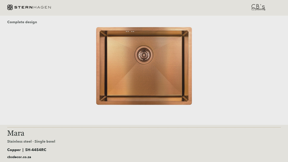 STERNHAGEN Stainless Steel Sink - Mara - Copper · whole-product video