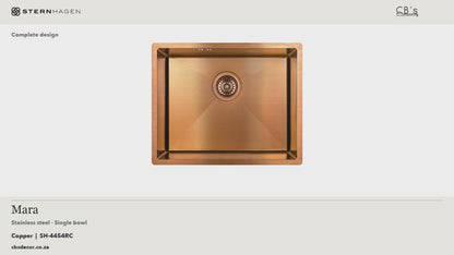 STERNHAGEN Stainless Steel Sink - Mara - Copper · whole-product video