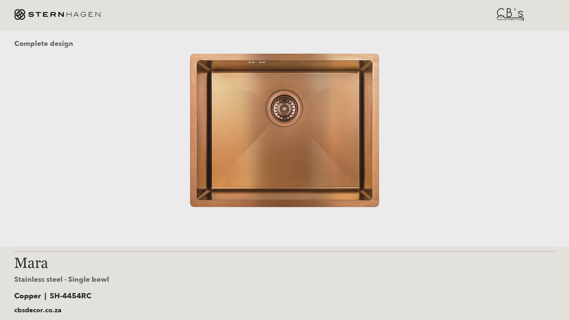 STERNHAGEN Stainless Steel Sink - Mara - Copper · whole-product video