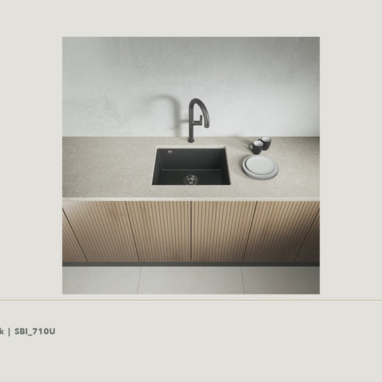 Laveo Ibiza Granite Undermount Sink - Black · product video
