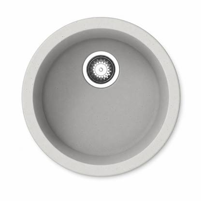 Sternhagen ROCK Bianca Granite Kitchen Sink Round 460mm White