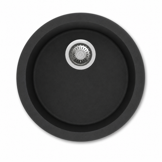 Sternhagen ROCK Nera Granite Kitchen Sink Round 460mm