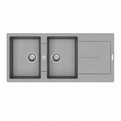 STERNHAGEN Enigma D200 Granite Composite Kitchen Sink Double Bowl with Drainer 1160 mm - Croma