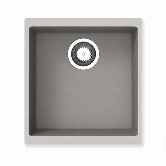STERNHAGEN Enigma N100M Granite Composite Undermount Kitchen Sink Single Bowl 460 mm - Bianca