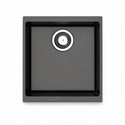 STERNHAGEN Enigma N100N Granite Composite Undermount Kitchen Sink Single Bowl 460 mm - Metallic