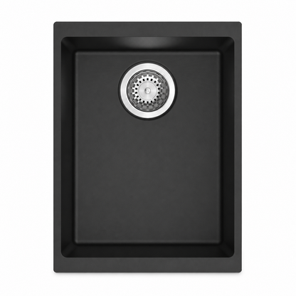 STERNHAGEN Enigma N100N Granite Composite Undermount Kitchen Sink Single Bowl 460 mm - Nera Black