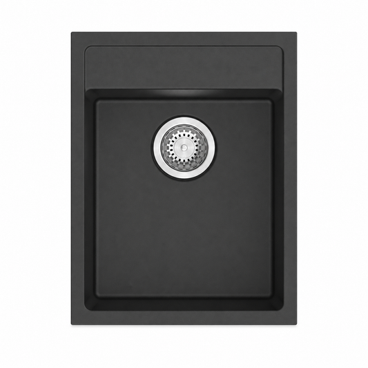 STERNHAGEN Waltz 400 Granite Composite Kitchen Sink Single Bowl 500 mm - Nera Black