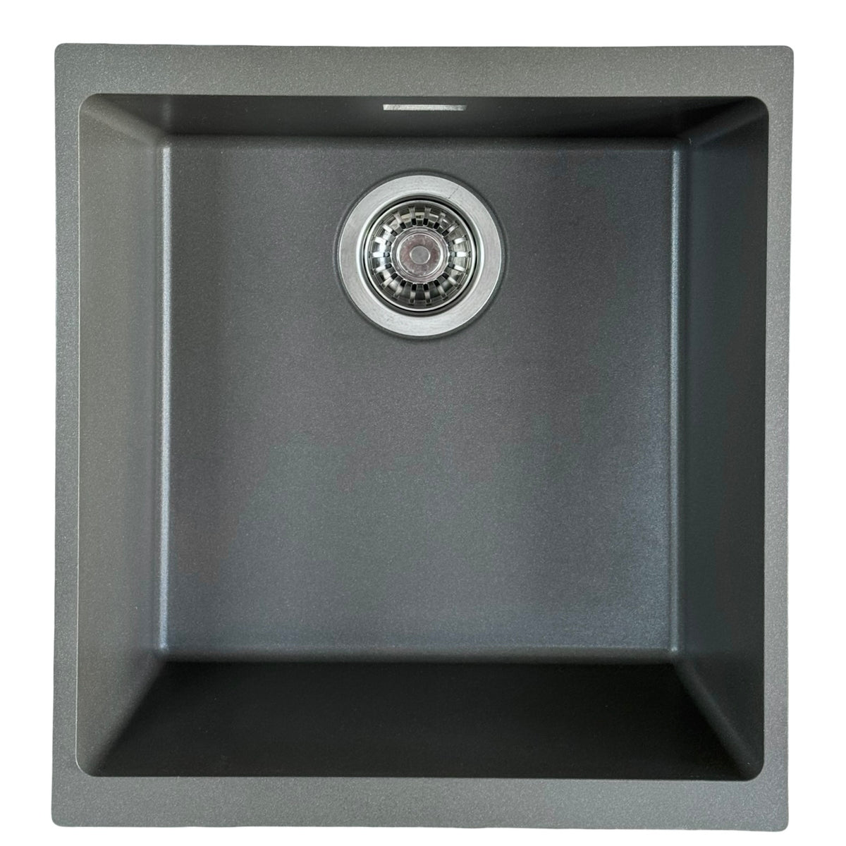 Sternhagen Enigma N100M Metallic kitchen sink - product photograph showing finish and fittings