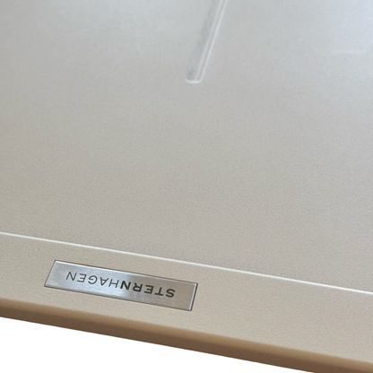 Sternhagen Enigma D200 Champagne kitchen sink - material badge detail