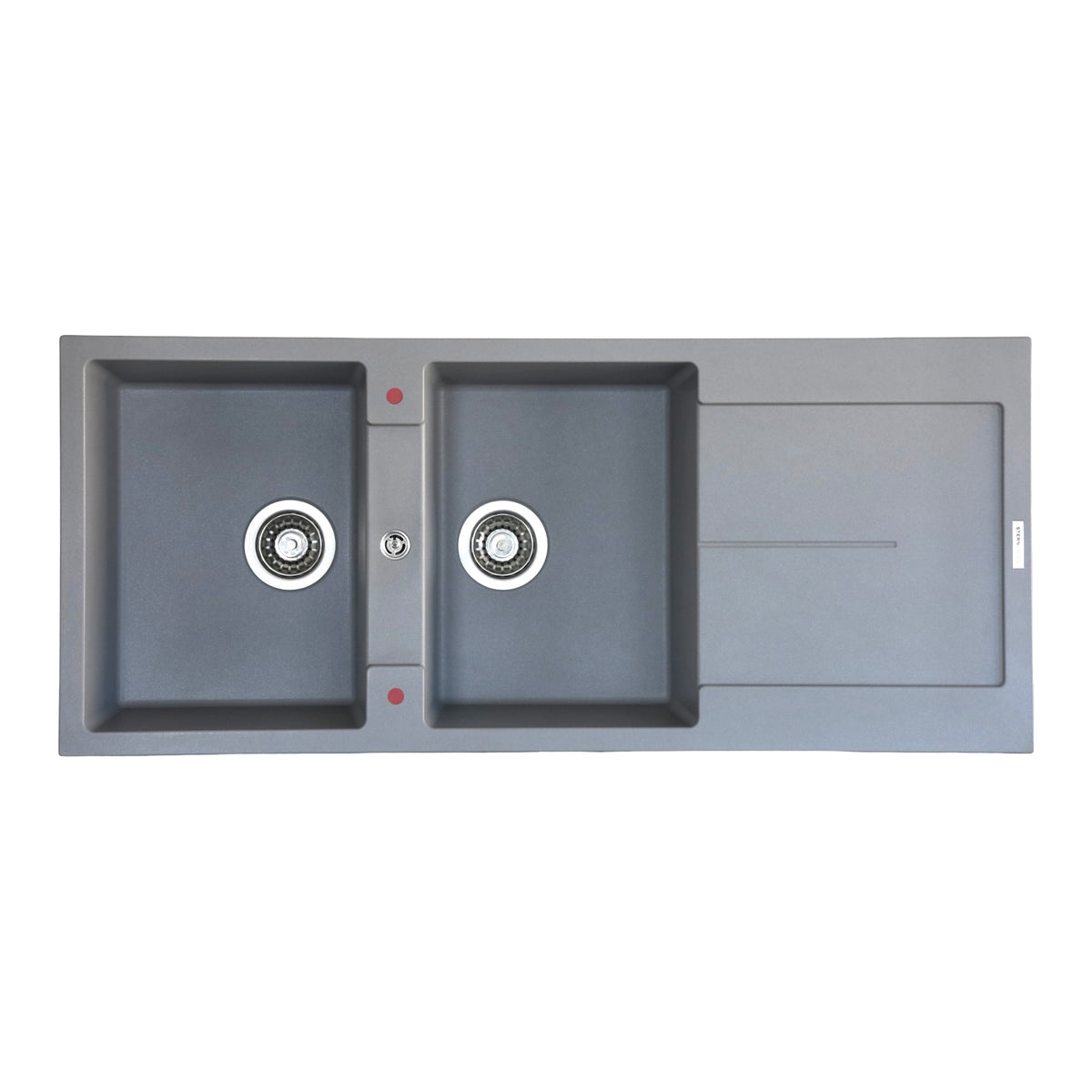 Sternhagen Enigma D200 Croma kitchen sink - product photograph showing finish and fittings