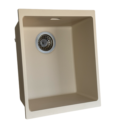 Sternhagen Enigma N100N Champagne kitchen sink - product photograph - left oblique angle