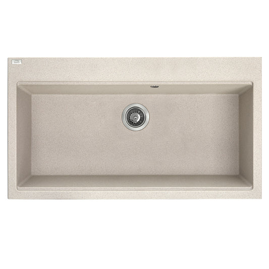 Laveo Tau Granite Sink 1 Bowl 900mm - Beach Sand