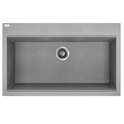 Laveo Tau Granite Sink 1 Bowl 800mm - Grey