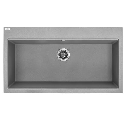 Laveo Tau Granite Sink 1 Bowl 900mm - Grey