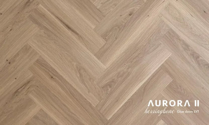 Celeste Herringbone Glue Down Vinyl Flooring