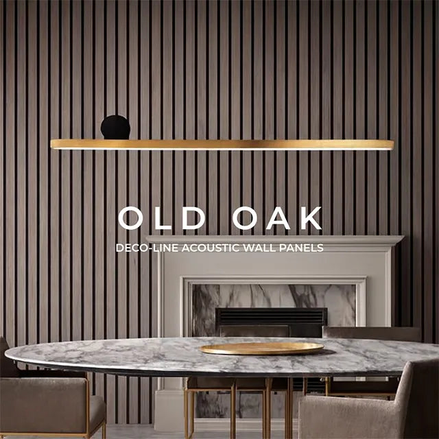 TFC Mouldings Deco-Line Old Oak acoustic wall panel