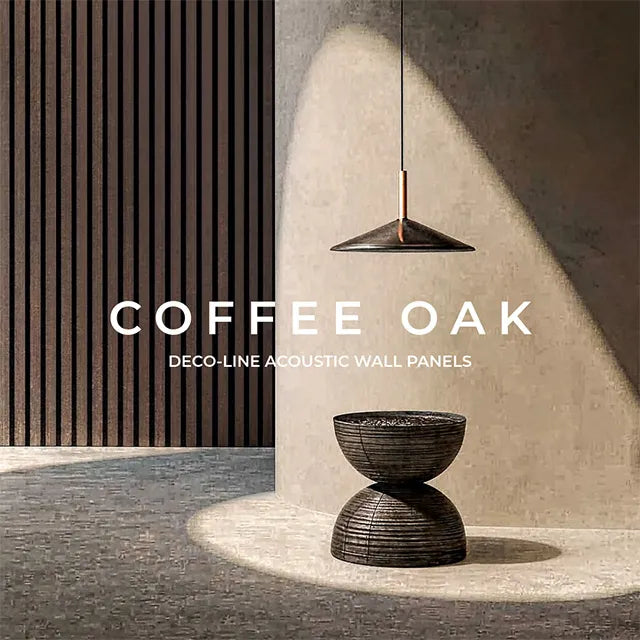 TFC Mouldings Deco-Line Coffee Oak acoustic wall panel
