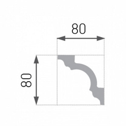 Marbet Design E-15 XPS Cornice - 52 Meters