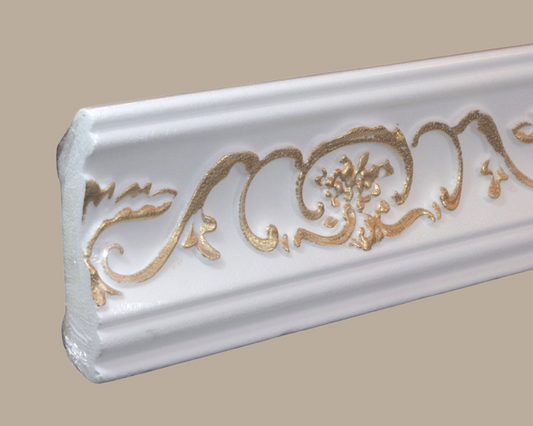 Marbet Design B-26 White and Gold Cornice - 68 Meters