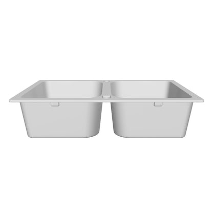 Laveo Celia Granite Sink 2 Bowl - Grey