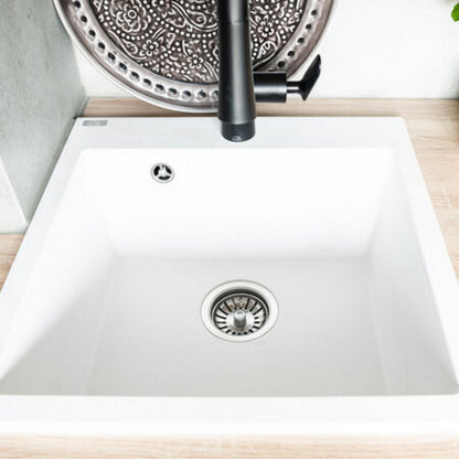 Laveo Alena Granite Sink 1 Bowl - White