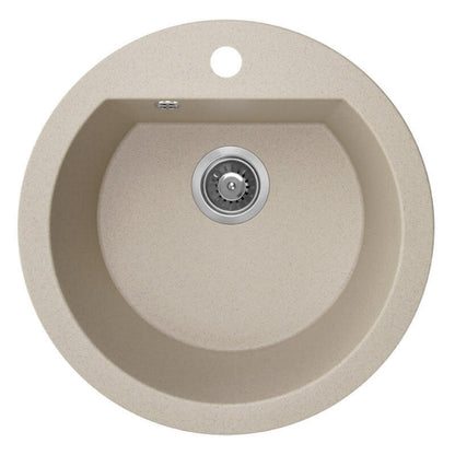 Laveo Dafne Granite Sink 1 Bowl - Beach Sand