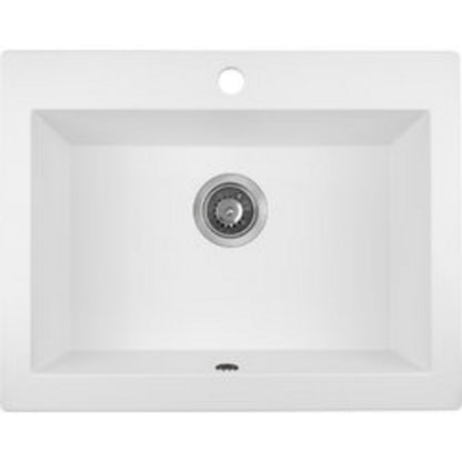 Laveo Komodo Granite Sink 1 Bowl - White