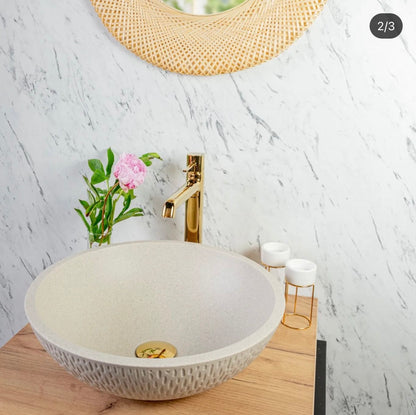 Laveo Amber Granite Washbasin - Beach Sand