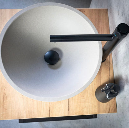 Laveo Amber Granite Washbasin - Grey