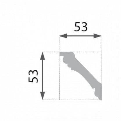 Marbet Design B-26 White and Gold Cornice - 68 Meters