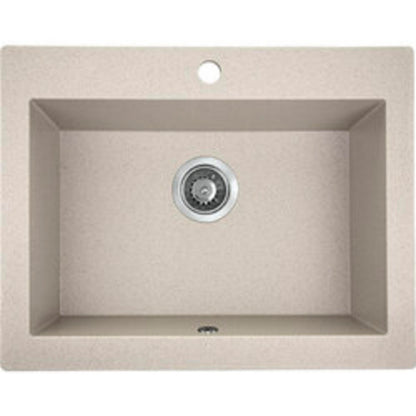 Laveo Komodo Granite Sink 1 Bowl - Beach Sand