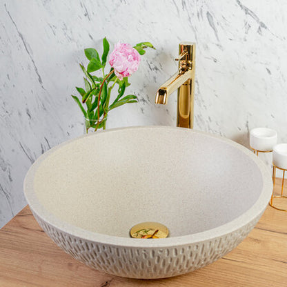 Laveo Amber Granite Washbasin - Beach Sand