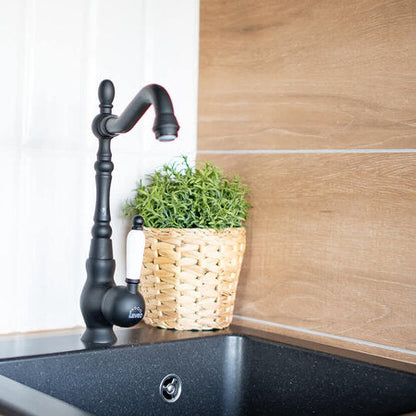 Laveo Chichi Granite Sink 1 Bowl - Monochrome Black