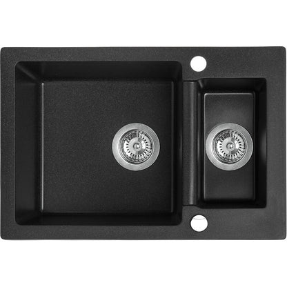 Laveo Celia Granite Sink 1.5 Bowl - Black