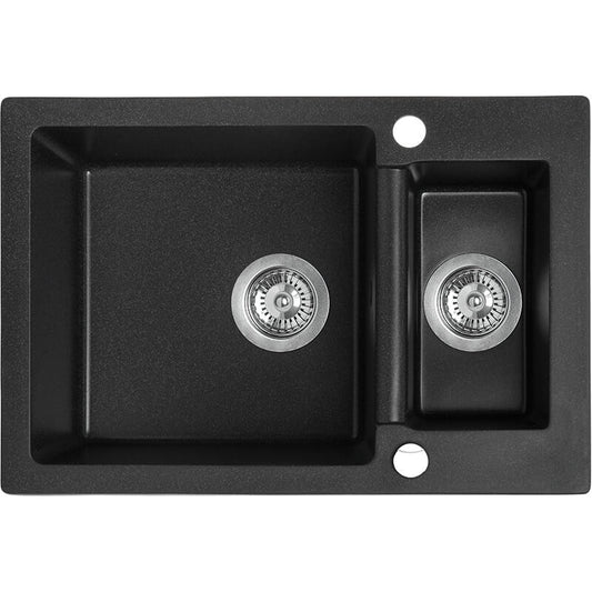 Laveo Celia Granite Sink 1.5 Bowl - Black